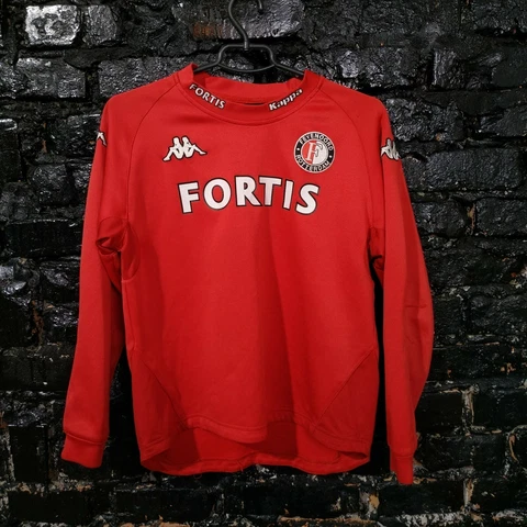 Feyenoord Rotterdam Training Jacket Long Sleeve Red Kappa Size Young XXL Cover