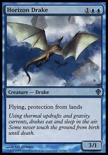 1x FOIL Horizon Drake Worldwake MtG Magic Blue Uncommon 1 x1 Card Cards