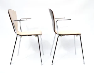 Vintage Set Of 2 Danish "Fly" Chairs By Per Aagaard Jepsen For Danerka, Denmark - Picture 1 of 12