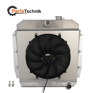 For 1955-1959 Chevy GMC Truck Pickup 100/150/3100/3200 3Row Radiator Shroud Fan - Bild 1 von 12