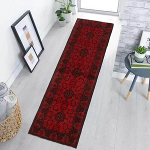 New Afghan Hand-Woven Traditional Rug Long Hallway Runner Rug 2'7x9'7 ft. G24138 - Picture 1 of 8