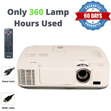 NEC NP-M311W 3LCD Projector 3100 ANSI FHD HDMI 1080P - Only 360 Hrs Used! bundle
