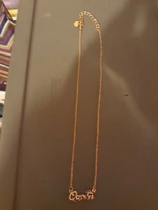 Modeschmuck Gold Rotgold CZ Königin Anhänger Halskette 16" Neu in OVP - Bild 1 von 3