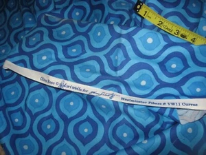 Valori Wells Free Spirit Westminster Fibers #VW11 Curves Olive Rose blue cotton - Picture 1 of 3