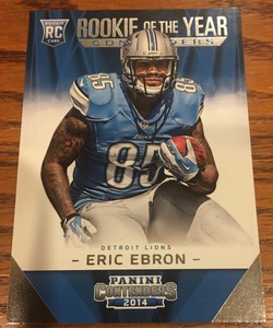C190 2014 Contenders Rookie of the Year Eric Ebron Rookie Detroit Lions #ROY-20