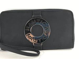 Nautica Damen-Geldbörse, dreifach faltbar, schwarz dreifach faltbar, 49 $ UVP 🎾⛵️💕 - Bild 1 von 9