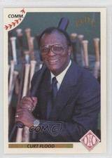1990 Elite Senior Professional Baseball Association Curt Flood (Checklist) #1