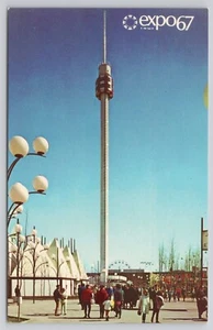 Expo 67 The Spirale at La Ronde Montreal Canada Postcard - Picture 1 of 2