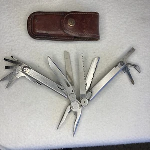 Leatherman Wave Bolsillo Supervivencia Juego de Herramientas Kit de Herramientas Funda de Cuero Original - Imagen 1 de 15