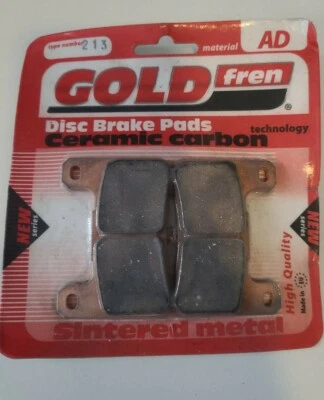 2004-05 06 07 Pastillas de freno delanteras cerámicas Suzuki GSXR1000 750 600 DORADO FREN 213 Foto 1 de 4