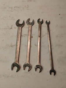 Vintage Craftsman Tappet Wrench set of 4 -V- series, in Original Plastic Pouch - Picture 1 of 7