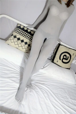 Women Men Sexy 180D Seamless Velvet Full Bodystocking Bodysuit with Gloves Toes - Image 1 of 4