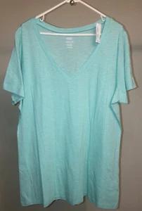 Old Navy Womens Relaxed V-Neck Short Sleeve T-Shirt Plus Size 2XL Tall. - Picture 1 of 3