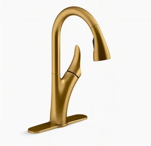 KOHLER Touchless Pull-down kitchen faucet Brass 1PREC32323-SD-2MB - Picture 1 of 6
