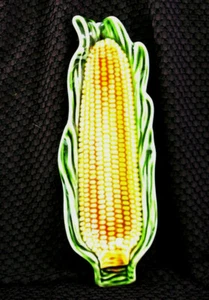 Set / 6 Olfaire Keramik Portugal Gold Mais Halter Servierplatte - NEU - Bild 1 von 1