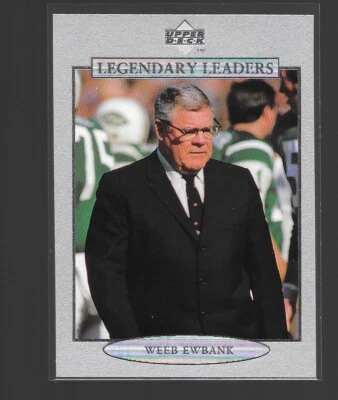 1997 Upper Deck NFL Legends - #171 Weeb Ewbank New York Jets - Image 1 of 2