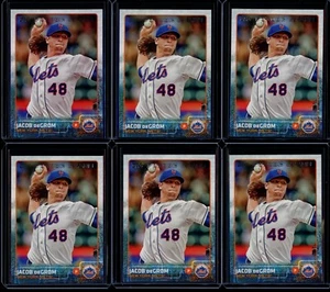2015 Topps Series 1 Card #129 Jacob Degrom 6 Card Lot Future Stars - Picture 1 of 2