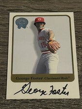 George Foster 2001 Fleer Greats Of The Game AUTO Reds NM-MINT On-Card Autograph