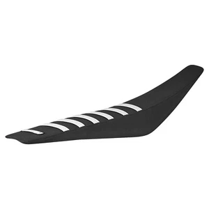 Cubierta de asiento GPX Pitster FSE190 140 110 2020-2024 todas las costillas negras/blancas #483 - Imagen 1 de 5