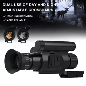 4X Zoom Monocular 1080P FHD Infrared Night Vision Scope Digital Telescope 35mm - Picture 1 of 21