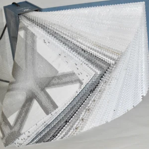FABRIC SAMPLE BOOK White Beige Cream Smoke SHEER PERSPECTIVES Drapery 76pcs LOT - Picture 1 of 22