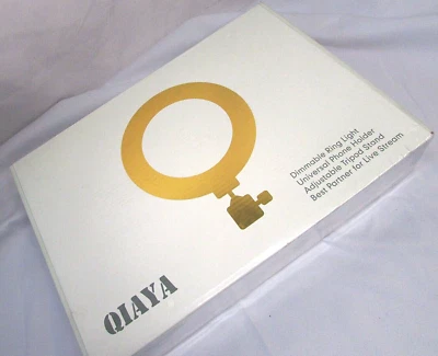 QIAYA Dimmable Ring Light  Adjustable Tripod Stand  Universal Phone Holder - Image 1 of 4