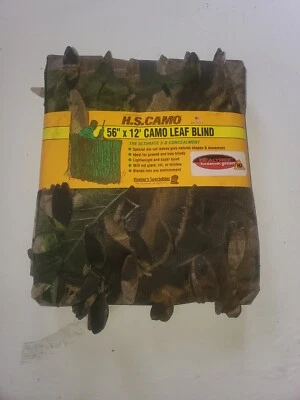 H.S.CAMO 56x12 CAMO LEAF BLIND The Ultimate 3D Concealment Hunter's Specialist - Image 1 of 4
