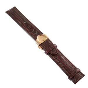 Ingersoll Spare Band for Watches Leather Braun Gl. Croc Folding Clasp Rosé 20 MM - Picture 1 of 4