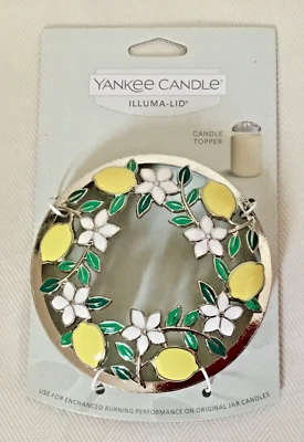 Yankee Candle ~ ILLUMA TAPA TOPPER - Limones ~ Nuevo con etiquetas Foto 1 de 3