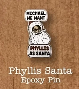 NEW The Office Collectible "Phyllis Santa Epoxy Pin" Culturefly Exclusive - Picture 1 of 2
