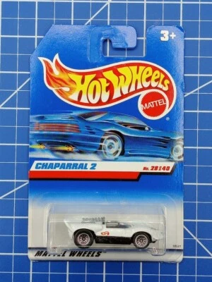 Hot Wheels #669 1998 primeras ediciones 28/40 Chaparral 2 blanco con cromo b123 Foto 1 de 3