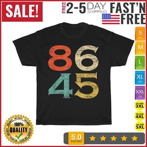 Style 86 45 Anti Trump Vintage T Shirt Men Fashion 2023 Women T Shirt Short NEW - Picture 1 of 9