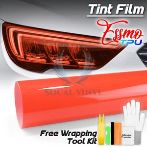 Headlight TPU Tint Gloss Clear Red PPF Protection Film Tail Light Fog Vinyl Wrap - Picture 1 of 11
