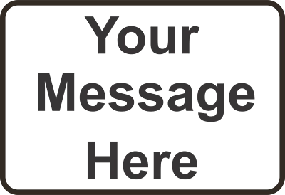 全新 个性化 铝金属标志 定制 文字 8" x 12" 尺寸 — 第 1/4 张图片