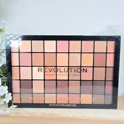 Revolution Maxi Reloaded Eyeshadow Makeup Palette Ultimate Nudes X-Large New - Image 1 of 4