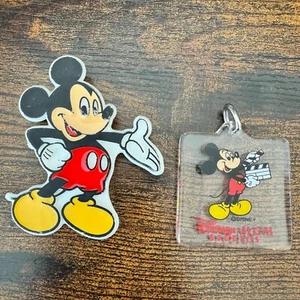 Walt Disney Mickey Mouse MGM Studio Keychain and Mickey Mouse Pin w/Hand Out - Picture 1 of 7