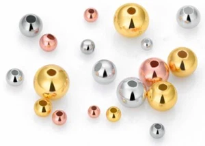 5 Stck. Echt 925 Sterling Silber Silber/Gold Abstandshalter Perlen Zubehör 2 mm bis 7 mm - Bild 1 von 4