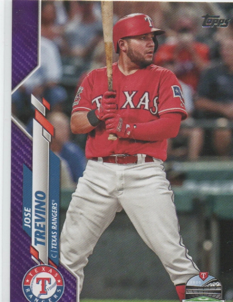 2020 Topps Series 2 MEIJER PURPLE #403 Jose Trevino Texas Rangers insert 18 - Image 1 of 1