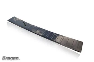 Rear Back Bumper Protector To Fit Vauxhall Opel Vivaro 2014 - 2019 CHROME BLACK - Picture 1 of 2