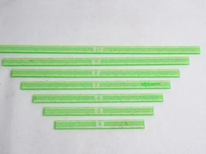 RIGHELLI GAMMA ACRILICO VERDE X 7. 4" - 10". MARRONE 277 - Foto 1 di 1
