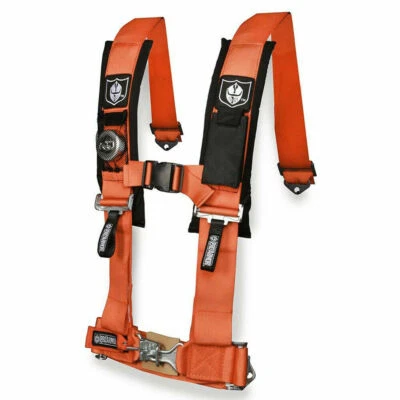 Pro Armor Seat Belt Harness 4 Point 3" Padded Arctic Cat Wildcat Prowler ORANGE - Image 1 of 4