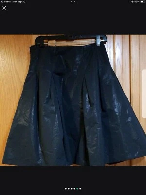 Años 2000, Carolina Herrera, Falda Tafetán Seda Negra Foto 1 de 4