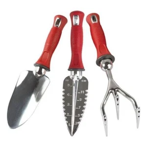 Garden Weasel 3 Piece Hand Tool Set Heavy Duty Trowel Tiller and Transplanter - Picture 1 of 19