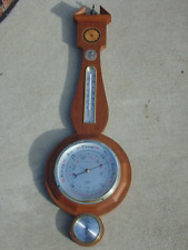 Baromètre banjo vintage thermomètre Shortland SB médaille des parcs nationaux britanniques
