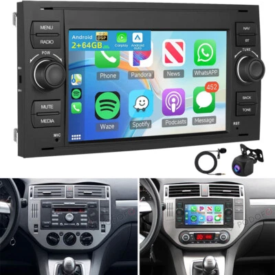 KAM+ Für Ford Focus C-Max DM2 Kuga Android 15 Autoradio Carplay GPS Navi 2+64GB - Bild 1 von 4