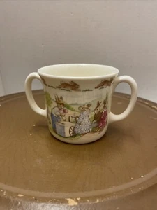 Vintage Royal Doulton Bunnykins Tasse mit zwei Henkeln Englisch Fine Bone China a497 - Bild 1 von 8