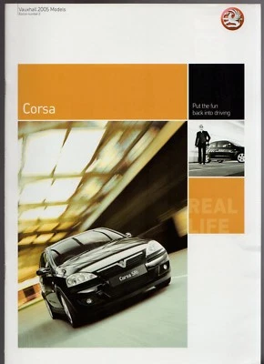 Vauxhall Corsa 2004-05 UK Market Sales Brochure Expression Life Design SXi SRi - Image 1 of 2