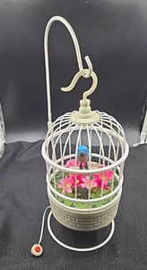 Singing Parrot Bird In Cage PAC Motion Activated Animated Lights With Stand - Picture 1 of 7