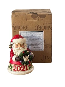 Jim Shore Heartwood Creek 2021 Papá Noel con corona figura adorno - Imagen 1 de 5