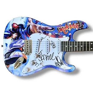 Chitarra firmata Limp Bizkit personalizzata JSA COA Fred Durst Wes Borland John Otto DJ +1 - Foto 1 di 3